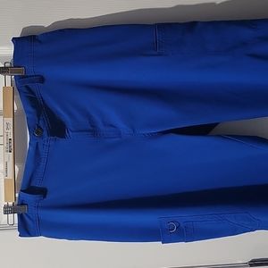 Men Cherokee infinity cargo pant scrub size large color royal blue